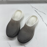 卡賓4D打印拖鞋男夏季官方正品包頭休閑半拖洞洞鞋鏤空透氣防滑沙灘鞋 灰白 41 曬單實拍圖