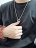 MZMZ鉑金男士項(xiàng)鏈pt950白金配飾高級(jí)潮流吊墜情人節(jié)七夕禮物送男友 輕奢-雙環(huán)男士氣質(zhì)項(xiàng)鏈 曬單實(shí)拍圖