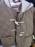 森馬（Semir）棉服女冬季仿羊羔毛馬甲牛角扣防潑水輕薄棉衣兩件套101724112008 曬單實(shí)拍圖