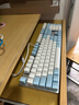 達爾優(yōu)（dareu）EK815機械合金鍵盤(pán) 有線(xiàn)鍵盤(pán) 游戲鍵盤(pán) 108鍵單光 男生女生 電腦鍵盤(pán)  白色藍色 青軸 曬單實(shí)拍圖