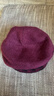 恒源祥帽子女冬季保暖兔毛帽送媽媽奶奶冬天加絨毛線(xiàn)帽新年禮物 酒紅色 曬單實(shí)拍圖