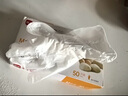 展藝一次性PVC手套加厚50只M號抽取式燒烤小龍蝦黃油玉米蛋撻烘焙工具 曬單實拍圖