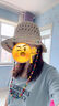 雪倫朵編織草帽女夏季2025新款海邊度假風(fēng)帽子彩色大帽檐防曬遮陽漁夫帽 彩珠花邊草帽【米色】52-56cm 適合頭圍（52-56cm） 曬單實(shí)拍圖