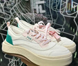 斐樂（FILA）官方女鞋JELLYFISH摩登帆布鞋2025夏季新款水母鞋休閑鞋 奶白/林蔭綠-GS 38 曬單實拍圖