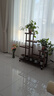 安爾雅松木花架子客廳陽(yáng)臺(tái)多肉植物多層組裝花臺(tái)簡(jiǎn)約置物架花擺架帶輪 曬單實(shí)拍圖