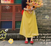 帛芮半身裙女夏季2025新款寬松高腰垂墜冰絲山本裙休閑白色A字長(cháng)裙 曬單實(shí)拍圖
