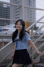 小野七天jk制服裙全套裝正版原創(chuàng)襯衫水手服日系少女學院風寬松百搭上衣女 短袖上衣+39紺色裙 送領(lǐng)結(jié) M 曬單實拍圖