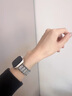 Z&Y適用蘋果iwatch10表帶applewatch9/8/7金屬鑲鉆腕帶Ultra2/1夏天時尚輕奢女款 銀色滿鉆款+鑲鉆硬殼 適用iwatch1042MM表盤 曬單實拍圖