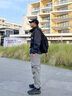 GUUKA TECH潮流休閑褲男士工裝褲男款直筒褲子2025新款長褲寬松闊腿九分男褲 黑色 M 曬單實拍圖