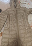 千仞崗秋冬季中長款鴨絨羽絨服女士連帽收腰顯瘦復古氣質(zhì)防寒外套防寒服 水晶藍 XL (175) 曬單實拍圖
