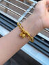 海上羅孚黃金黃財神黃水晶手鏈女新款999足金招財納福盤(pán)纏手串送女友禮物 禮盒定金勿拍 曬單實(shí)拍圖