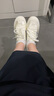 ZHR德訓(xùn)鞋女復(fù)古軟底低幫女鞋運動通勤休閑鞋子女 EJ55 米銀 37  曬單實拍圖
