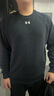 安德瑪（Under Armour）衛(wèi)衣男女同款秋冬款經(jīng)典健身訓(xùn)練針織圓領(lǐng)休閑運動中性衛(wèi)衣套頭衫 黑色-001 XL 曬單實拍圖