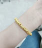 中國黃金（CHINA GOLD）黃金手鏈女碎碎金串珠紅繩盤纏足金手串結(jié)婚情人節(jié)禮物送女友老婆 盤纏手鏈 約2.64g【品牌禮盒】 曬單實(shí)拍圖