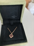 梵克雅寶（FEERIE VAN CLEEF&ARPELS） Alhambra四葉草幸運(yùn)系列 項(xiàng)鏈 18k金 女款 生日禮物 送女友老婆3 小號 紅玉髓VCARN59M00 9mm 曬單實(shí)拍圖