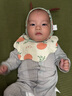 乖奇熊莫代爾嬰兒連體衣夏季薄款睡衣寶寶長袖春秋哈衣爬服空調(diào)服新生兒 曬單實拍圖