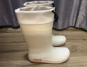 SooGree防水束口雨鞋防滑軟底耐磨水鞋時(shí)尚女款防暴雨膠鞋套中高筒雨靴 米白 38 曬單實(shí)拍圖