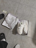 CHGF增高鞋男夏季透氣休閑板鞋男魔術(shù)貼運動鞋子男士隱形內(nèi)增高小白鞋 白色【皮面】-增高款 40 【皮鞋碼】 曬單實拍圖