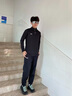 安德瑪（Under Armour）長(zhǎng)袖T恤男士彈力打底衫半拉鏈立領(lǐng)速干健身服跑步運(yùn)動(dòng)上衣 黑色/指洞款/24600603-001 XL 曬單實(shí)拍圖