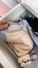 Q21【中暖】小暖皮兒童保暖內衣套裝男女童秋衣秋褲校服神器 米藍-拼色款 120 曬單實(shí)拍圖