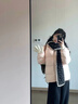 蕓蕁羽絨服女2025新款粉色服女短款冬季白鴨絨加厚小個(gè)子學(xué)生學(xué)院風(fēng)外 駱駝粉加厚 S 85-115斤 曬單實(shí)拍圖
