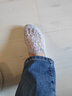 斯凱奇（Skechers）漁夫鞋秋季一腳蹬女鞋蕾絲單鞋透氣懶人散步鞋休閑媽媽鞋健步鞋 896020-LTGY/淺灰色 38 曬單實(shí)拍圖