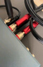FOSI AUDIOFosiAudio HIFI發(fā)燒品牌音箱線香蕉頭喇叭線RCA音頻線鍍金功放線 【發(fā)燒級】RCA-RCA 1.2m*2條 曬單實拍圖