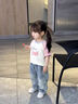 G.DUCKKIDS女童褲子兒童裝春秋卡通牛仔長褲2025新款女孩韓系百搭寬松直筒褲 藍色 【實體專柜 商場品質】 100 cm 【建議身高91-100cm】 曬單實拍圖