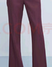 藍地（LANDI）酒紅色高腰微喇叭西裝褲女春季新款修身顯瘦長(cháng)褲 酒紅色 XL 曬單實(shí)拍圖