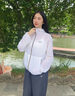李寧原紗防曬衣男女同款冰絲透氣涼感超薄速干夏季運(yùn)動(dòng)外套防曬衣 【超輕防曬-女】乳白色428-6 M 曬單實(shí)拍圖