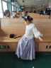 韞舜繡花鞋女童古裝公主繡花鞋中國風(fēng)老北京兒童布鞋漢服鞋子舞蹈鞋 盤扣繡花兔-白色 31 碼內(nèi)長19cm 曬單實(shí)拍圖
