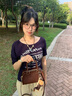 CinvaiKrose【趙昭儀同款】包包女包2025新款手提保齡球包單肩斜挎包生日禮物 咖啡色【送女友老婆女生禮物走心】 曬單實(shí)拍圖