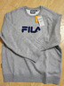 FILA 斐樂(lè )官方情侶款套頭衛衣25秋冬季新款休閑寬松長(cháng)袖加絨保暖上衣 【加絨款】煙花云灰-MG M 170/92A/M 曬單實(shí)拍圖