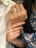 中國黃金（CHINA GOLD）共度愛河對戒足銀男女一對莫比烏斯環(huán)七夕情人節(jié)禮物送女朋友老婆 足銀共度愛河戒指【對戒】 刻字/代寫賀卡 開口可調(diào)節(jié) 曬單實拍圖