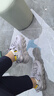 斯普王（SIPUWANG）老爹鞋女2025新款夏季透氣網(wǎng)面女鞋ins運動女鞋炸街百搭休閑鞋女 T1125紫色 39 曬單實拍圖