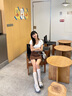 ASH女鞋2025春夏季新款JILLY厚底淺口單鞋女魔術貼休閑運動老爹鞋潮 白色/淺灰色/銀色 36 曬單實拍圖