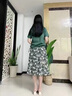 川朗連衣裙女2025夏季新款女裝時尚氣質(zhì)減齡小個子碎花兩件套夏天裙子 綠色 XL （110斤-125斤） 曬單實(shí)拍圖