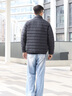 波司登（BOSIDENG）25年新款輕薄羽絨服男短款90絨三防面料保暖內(nèi)膽外套B250131005 黑色8056-極簡風(fēng) L 180/100A 體重約140-155斤 曬單實拍圖