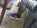 安踏（ANTA）男鞋晴空跑步鞋運動(dòng)鞋春季新款皮面防潑水減震防滑耐磨休閑鞋男 【網(wǎng)面透氣】黑曜石藍/白-1 40 曬單實(shí)拍圖