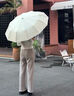 雨摩登雨傘56骨自動(dòng)大號(hào)女學(xué)生折疊傘防紫外線雙人防曬晴雨兩用太陽(yáng)傘 56骨【全自動(dòng)】梧桐米 曬單實(shí)拍圖