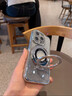 三只貓咪適用于蘋(píng)果16promax手機(jī)殼iPhone16pro自帶鏡頭膜iPhone15水鉆全包保護(hù)套14pro小眾奢高檔高級(jí)感 【太空銀-閃粉卡】磁吸隱形支架 iPhone 16 Pro Max 曬單實(shí)拍圖