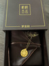 夢金園七夕情人節(jié)禮物  時(shí)尚飾品吊墜 古法寶相花開鏤空鑲嵌莫桑石掛墜 小版-凈金重約5.15g克重多退少補(bǔ) 曬單實(shí)拍圖