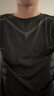 眺德高運(yùn)動背心男健身衣服冰絲上衣衣夏季跑步籃球衣訓(xùn)練無袖T恤裝備 黑衣印灰L碼【125-140斤】 曬單實(shí)拍圖
