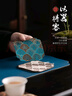 蘇氏陶瓷（SUSHI CERAMICS）功夫茶杯墊國潮風(fēng)臺灣錦緞杯墊8個(gè)裝9*9cm 曬單實(shí)拍圖