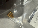 喜上眉梢足金999轉(zhuǎn)運(yùn)珠3D硬金拋光面珠磨砂路路通DIY配飾散珠送禮女 4mm光珠【約0.8g】多顆重版 曬單實(shí)拍圖