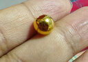 金小貅黃金轉(zhuǎn)運珠足金999大金珠8mm頂珠散珠手串diy金珠子豆豆金送禮 1g,大金珠【多退少補(bǔ)】 曬單實拍圖