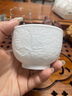 卡絲拉狄景德鎮(zhèn)陶瓷雕刻十二生肖主人杯單杯品茗茶杯功夫茶具個(gè)人杯小茶碗 十二生肖之-兔 曬單實(shí)拍圖