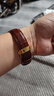 PP百達翡麗手表帶 原裝真皮牛皮男女款 蝴蝶扣表鏈鋼帶5146 5296 棕色+金色蝴蝶扣 20mm接口寬度 曬單實(shí)拍圖