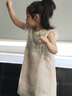 ASK JUNIOR女童連衣裙夏裝新品時尚小飛袖兒童透氣漢服小童旗袍裙子公主裙 曬單實拍圖