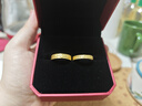 周大福四葉草鳶尾花 情侶對戒男款單只足金黃金戒指送禮物EOF1761 約6.35g計價(jià)(工費620) 曬單實(shí)拍圖